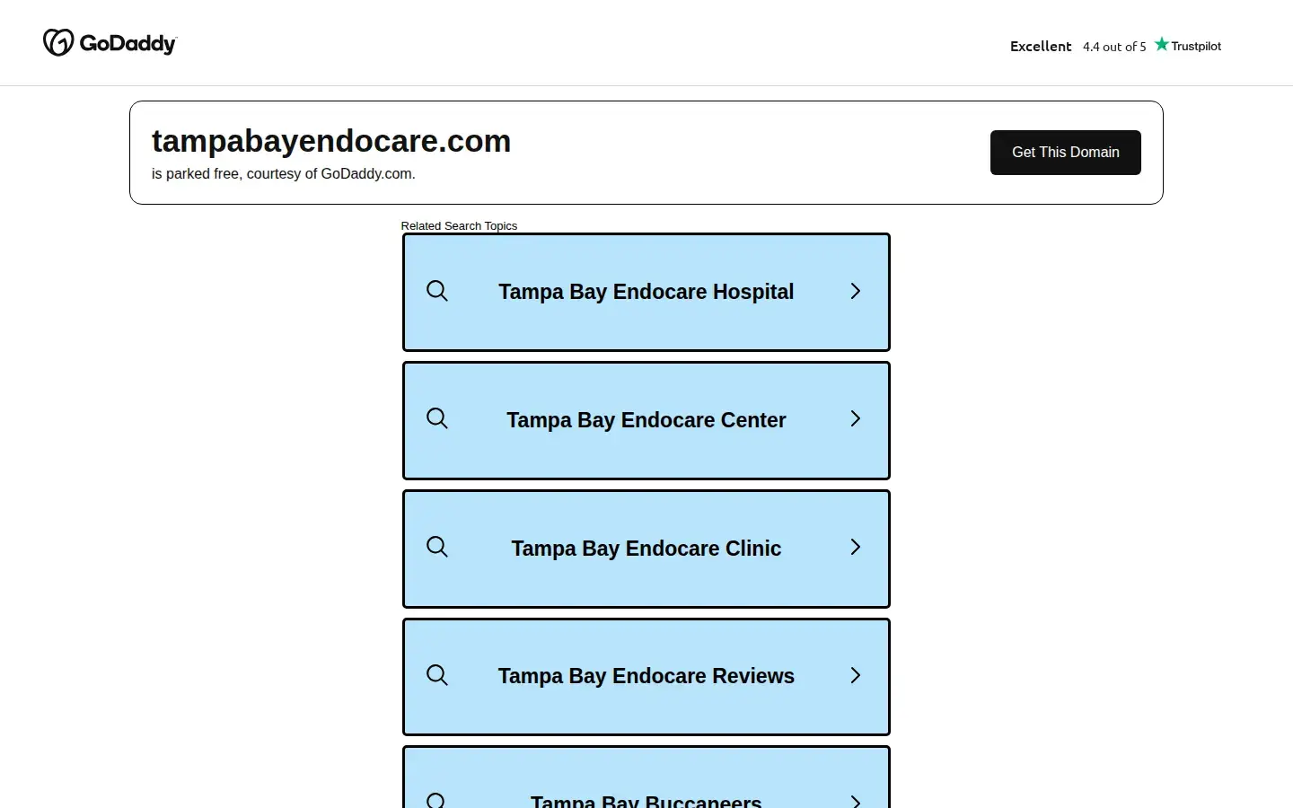 Homepage preview of Tampa Bay EndoCare