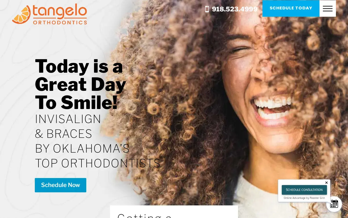 Homepage preview of Tangelo Orthodontics