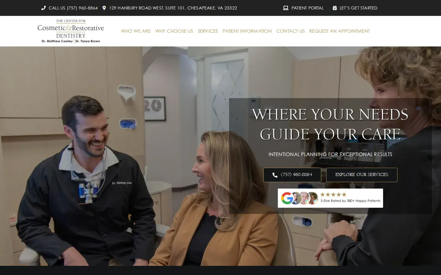 Homepage preview of Tanya Brown, DMD, FAGD