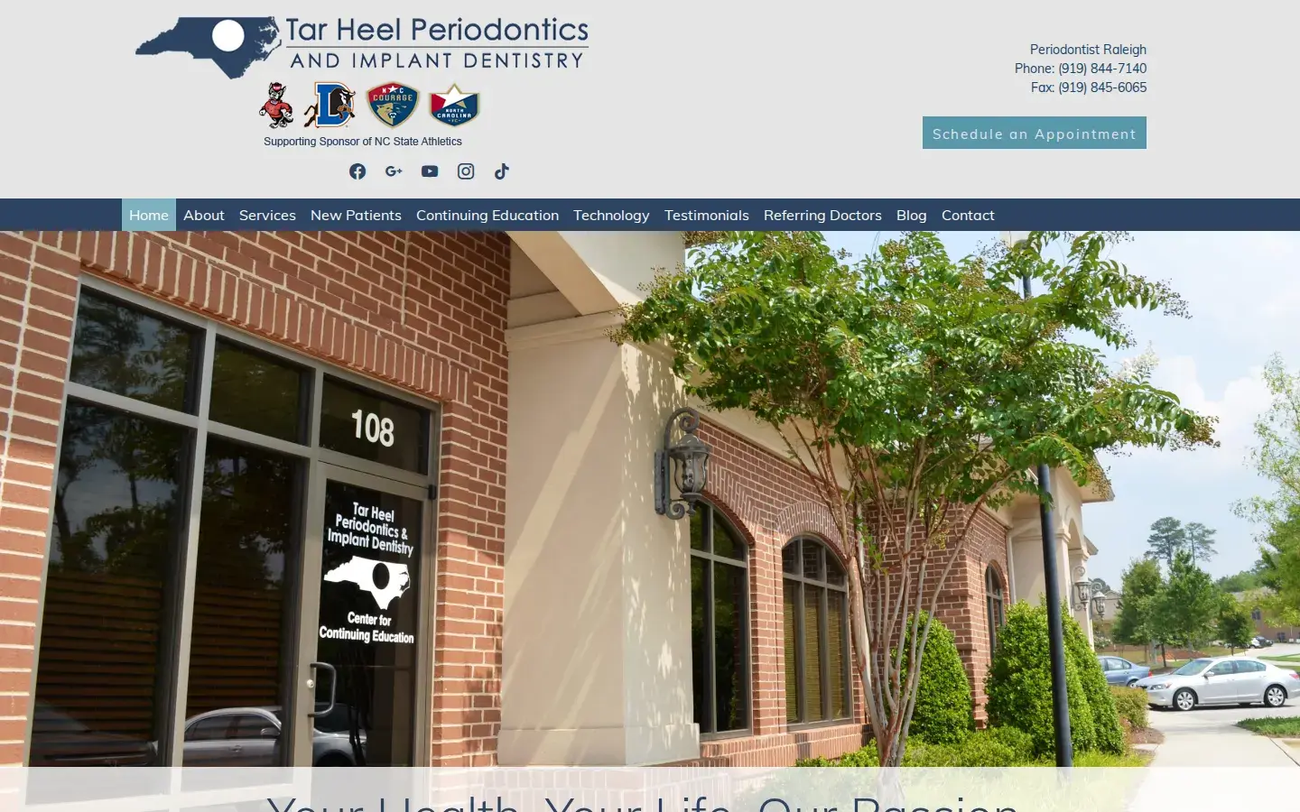 Homepage preview of Tar Heel Periodontics and Implant Dentistry
