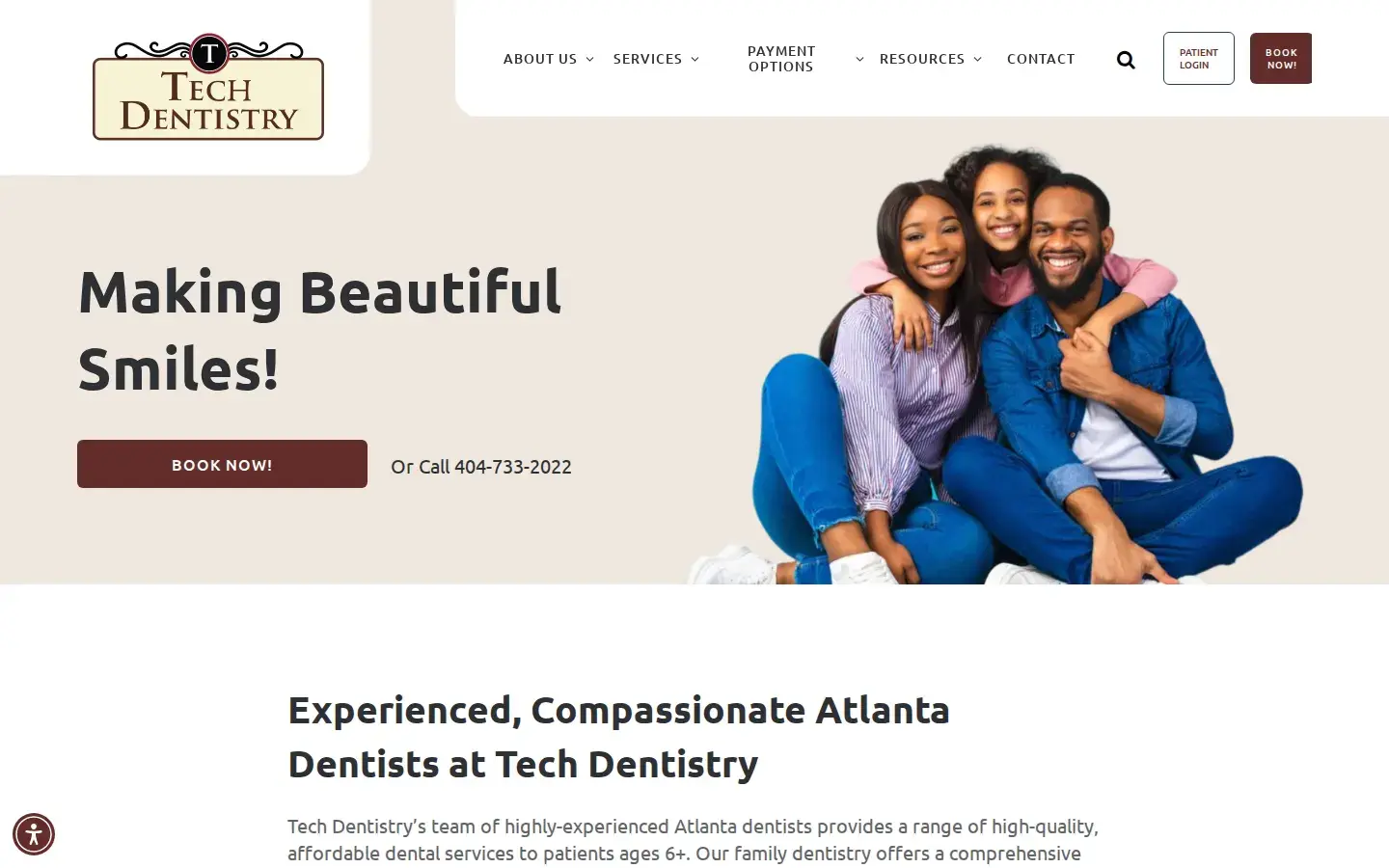 Homepage preview of Tech Dentistry