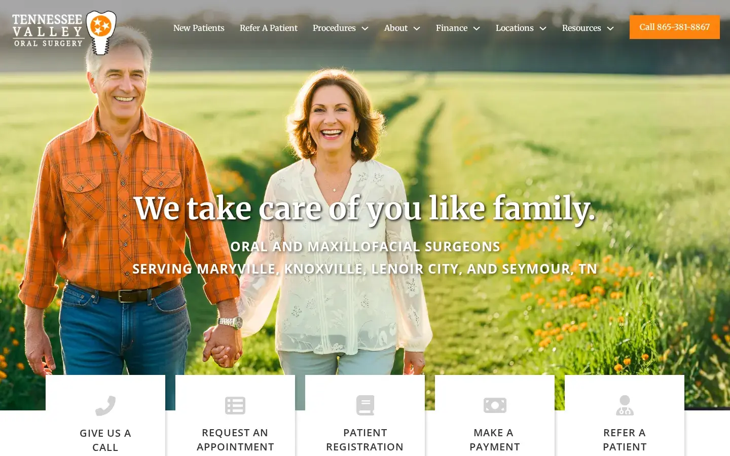 Homepage preview of Tennessee Valley Oral Surgery