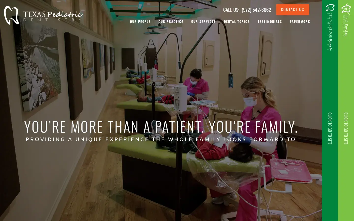 Homepage preview of Texas Pediatric Dentistry