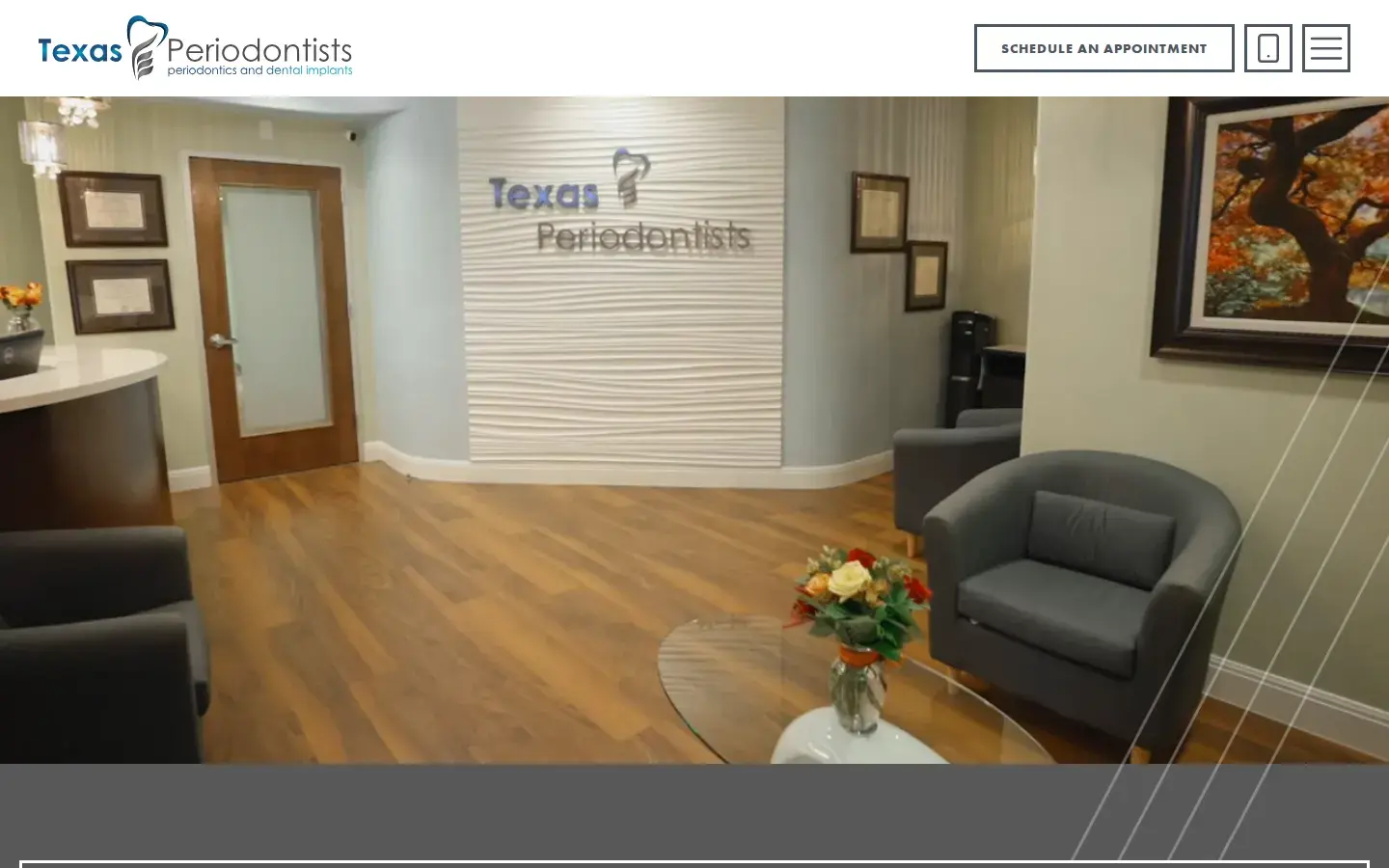 Homepage preview of Texas Periodontists