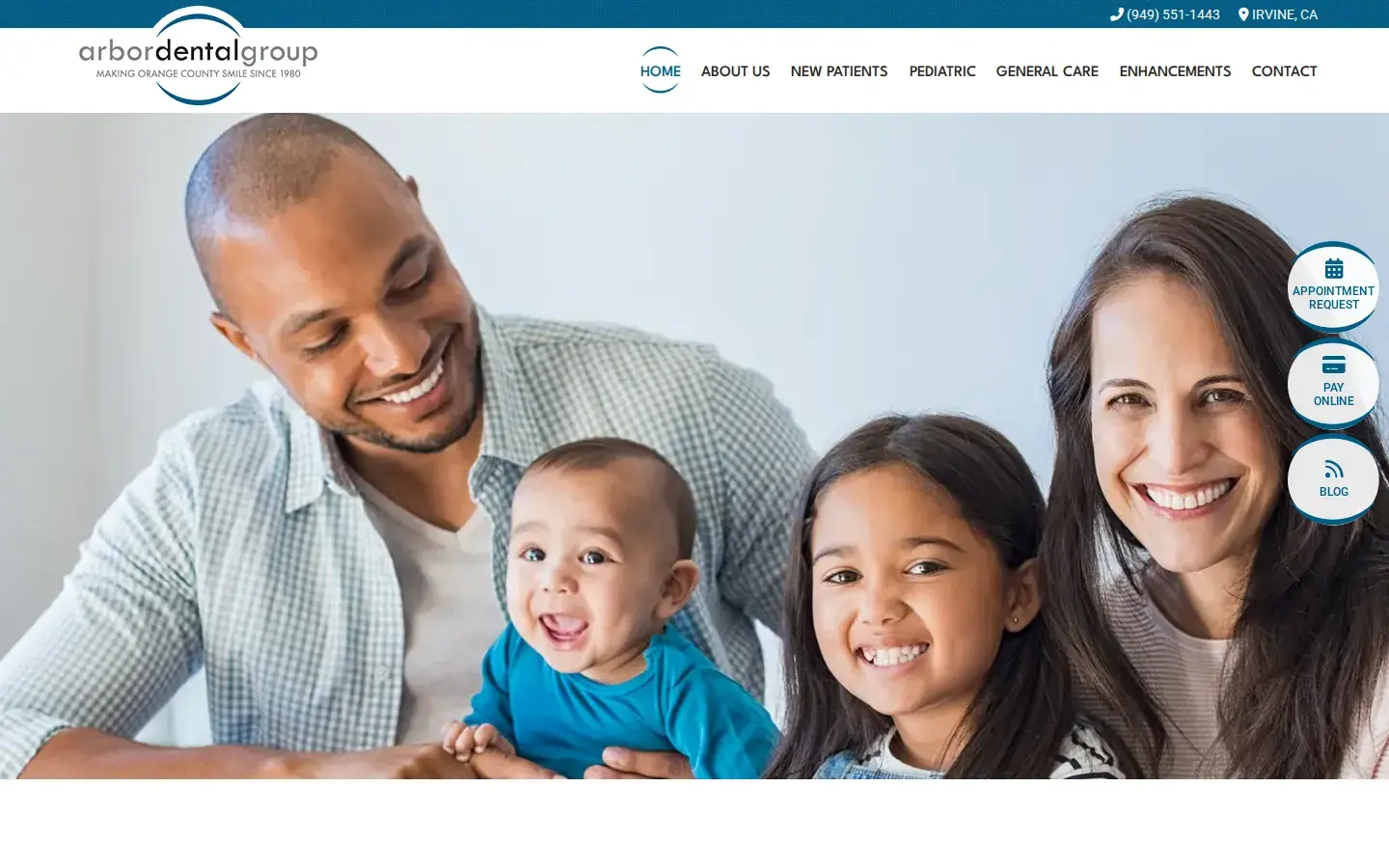 Homepage preview of The Arbor Dental Group