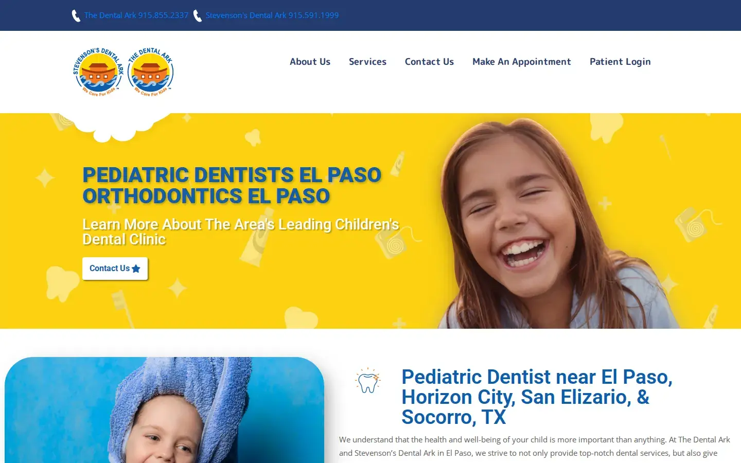 Homepage preview of The Dental Ark