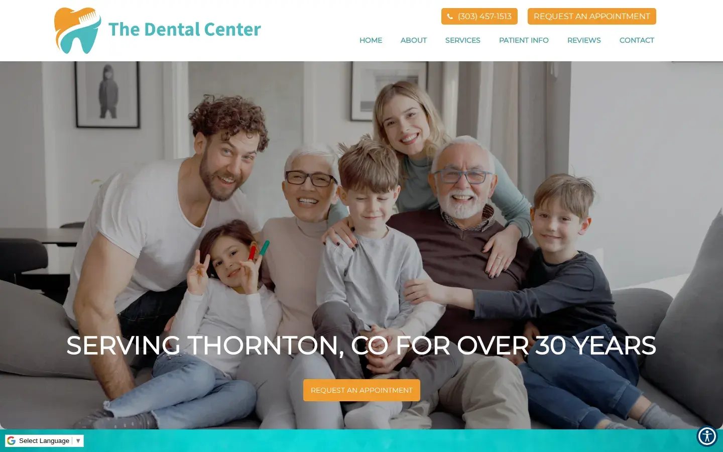 Homepage preview of The Dental Center at Thornton Plaza