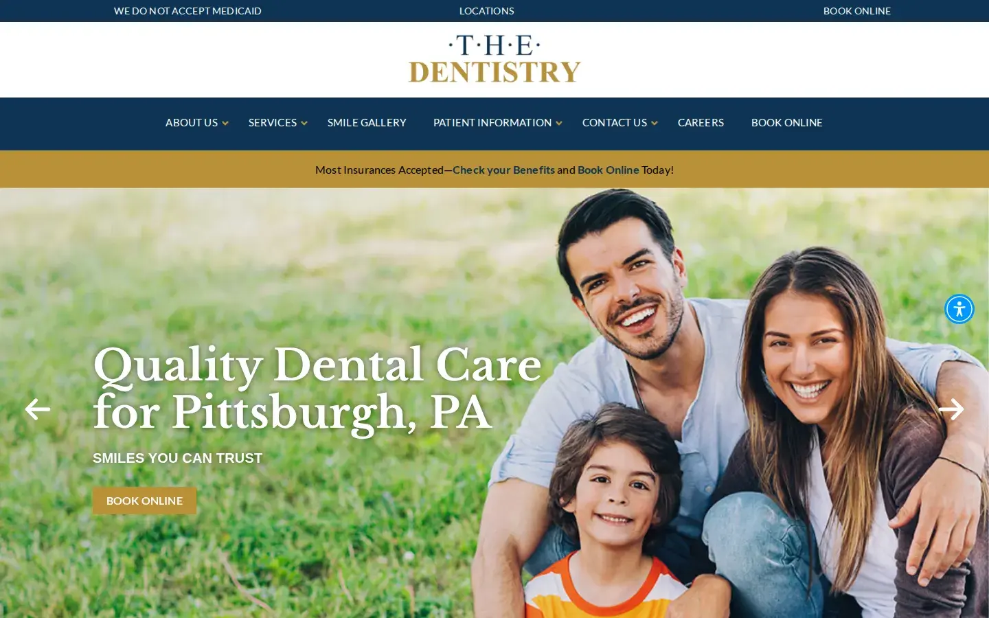 Homepage preview of The Dentistry - Pleasant Hills