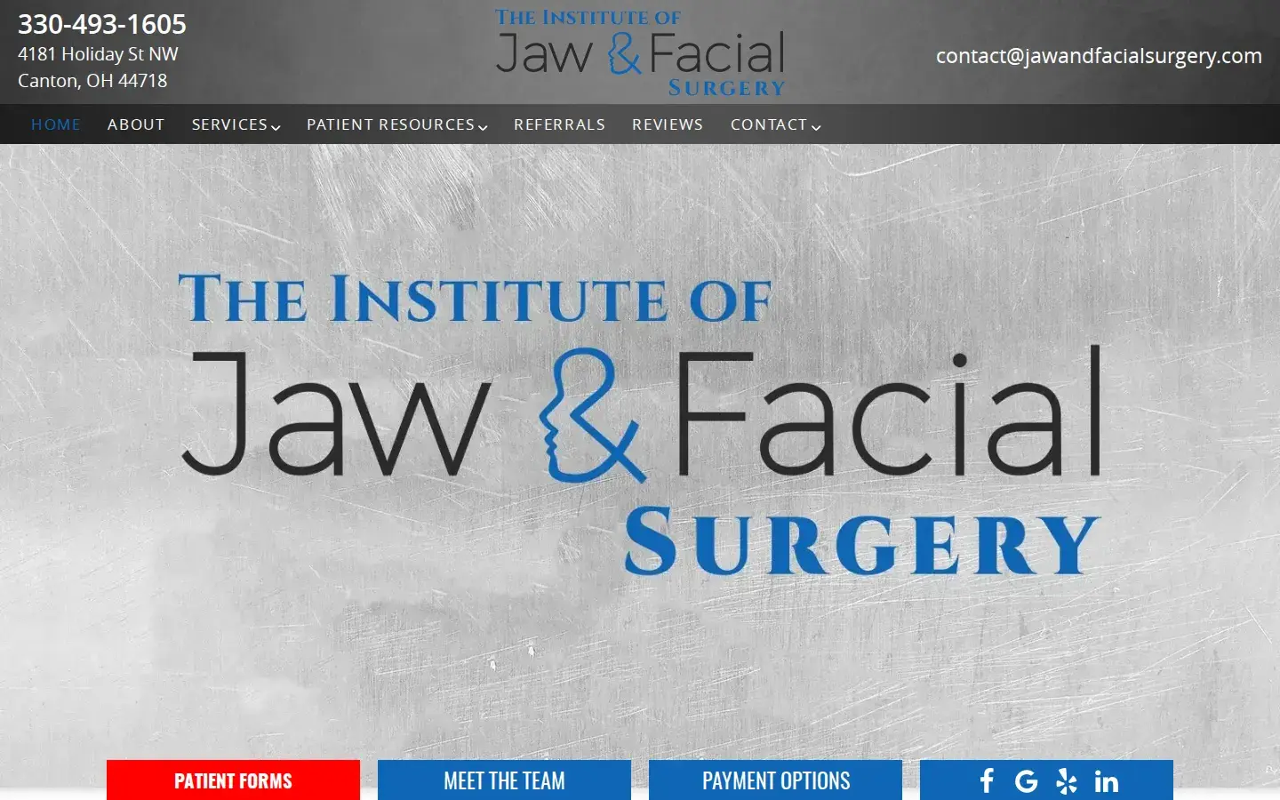 Homepage preview of The Institute of Jaw & Facial Surgery - Akron