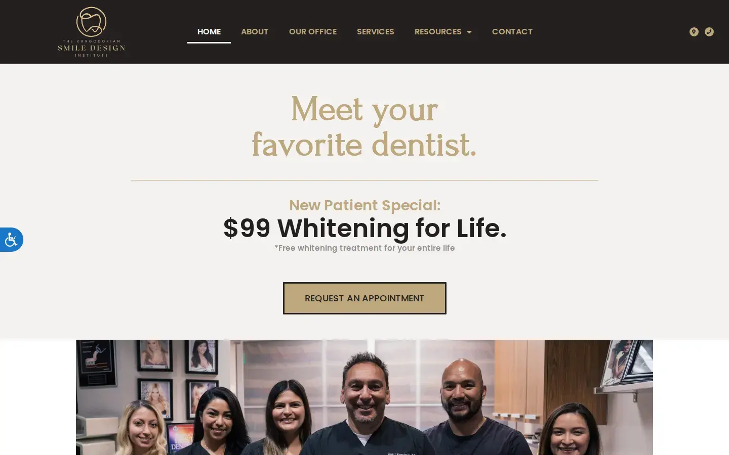 Homepage preview of The Kargodorian Smile Design Institute