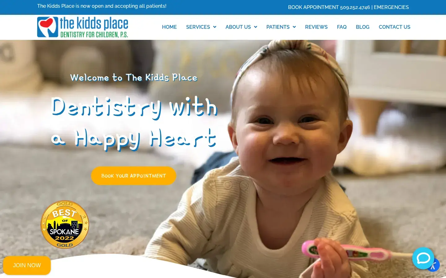 Homepage preview of The Kidds Place Dentistry for Children