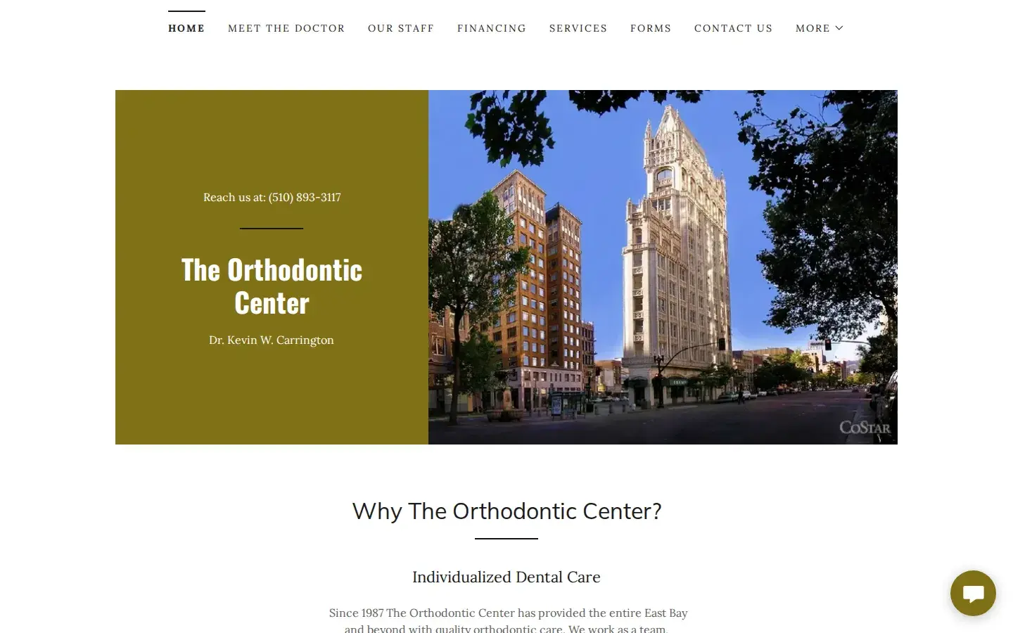 Homepage preview of The Orthodontic Center