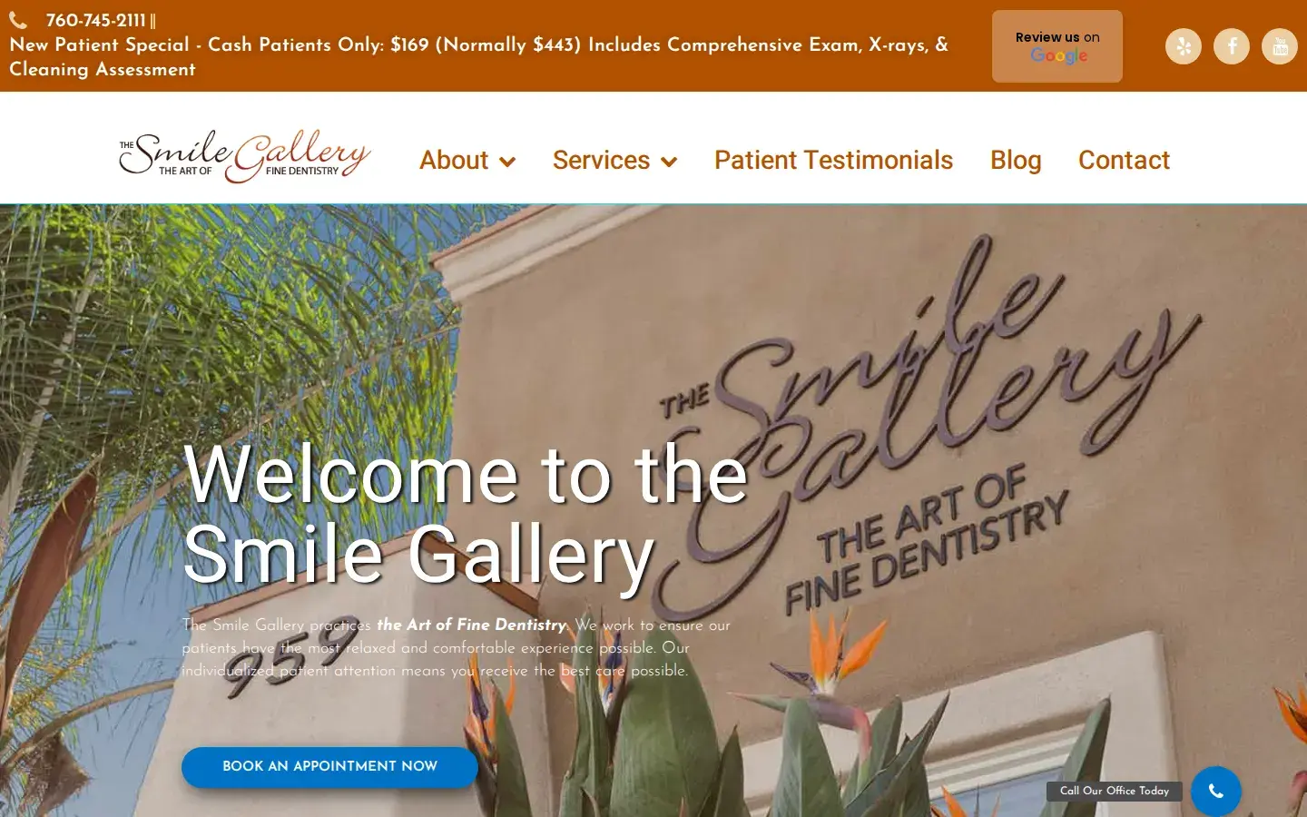 Homepage preview of The Smile Gallery - Dr. David Bainer