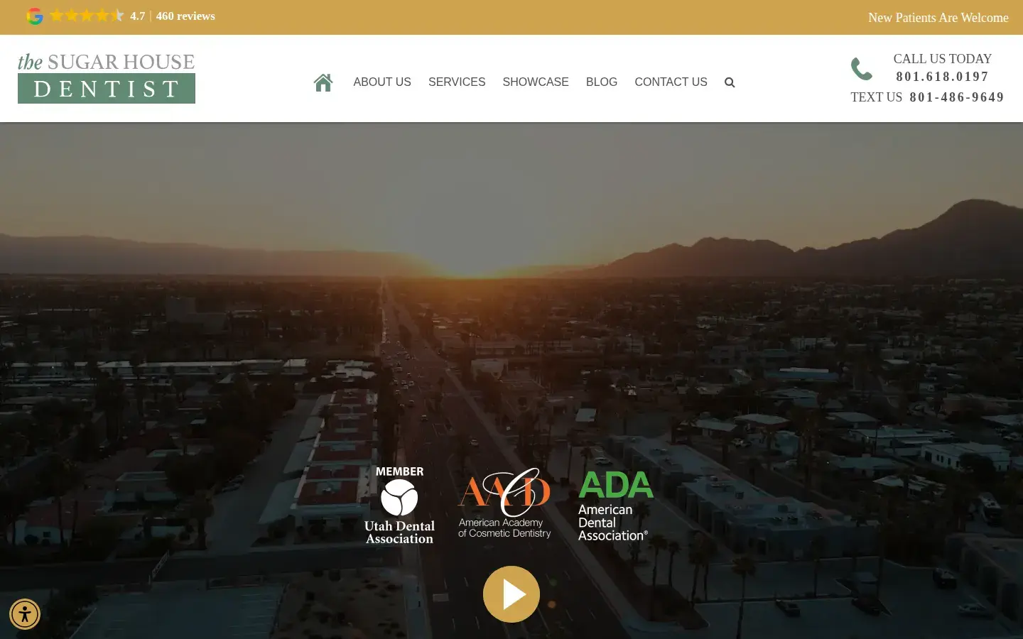 Homepage preview of The Sugar House Dentist – We Can See U Now
