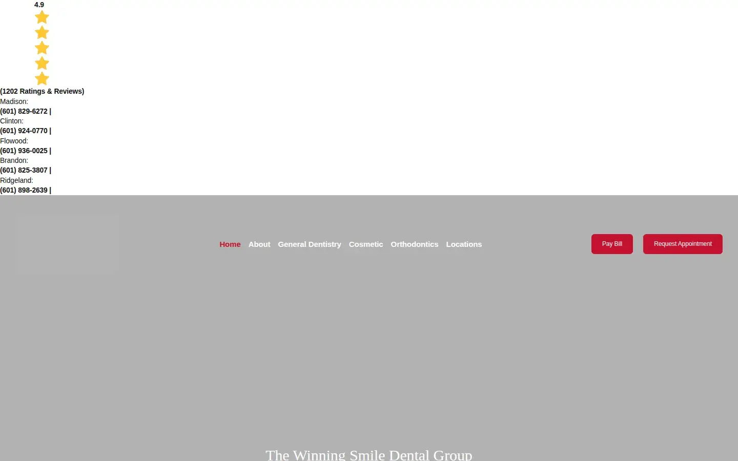 Homepage preview of The Winning Smile