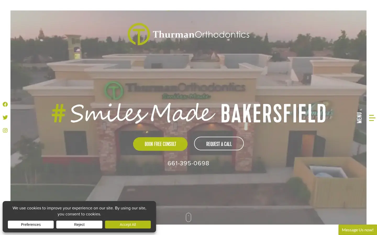 Homepage preview of Thurman Orthodontics