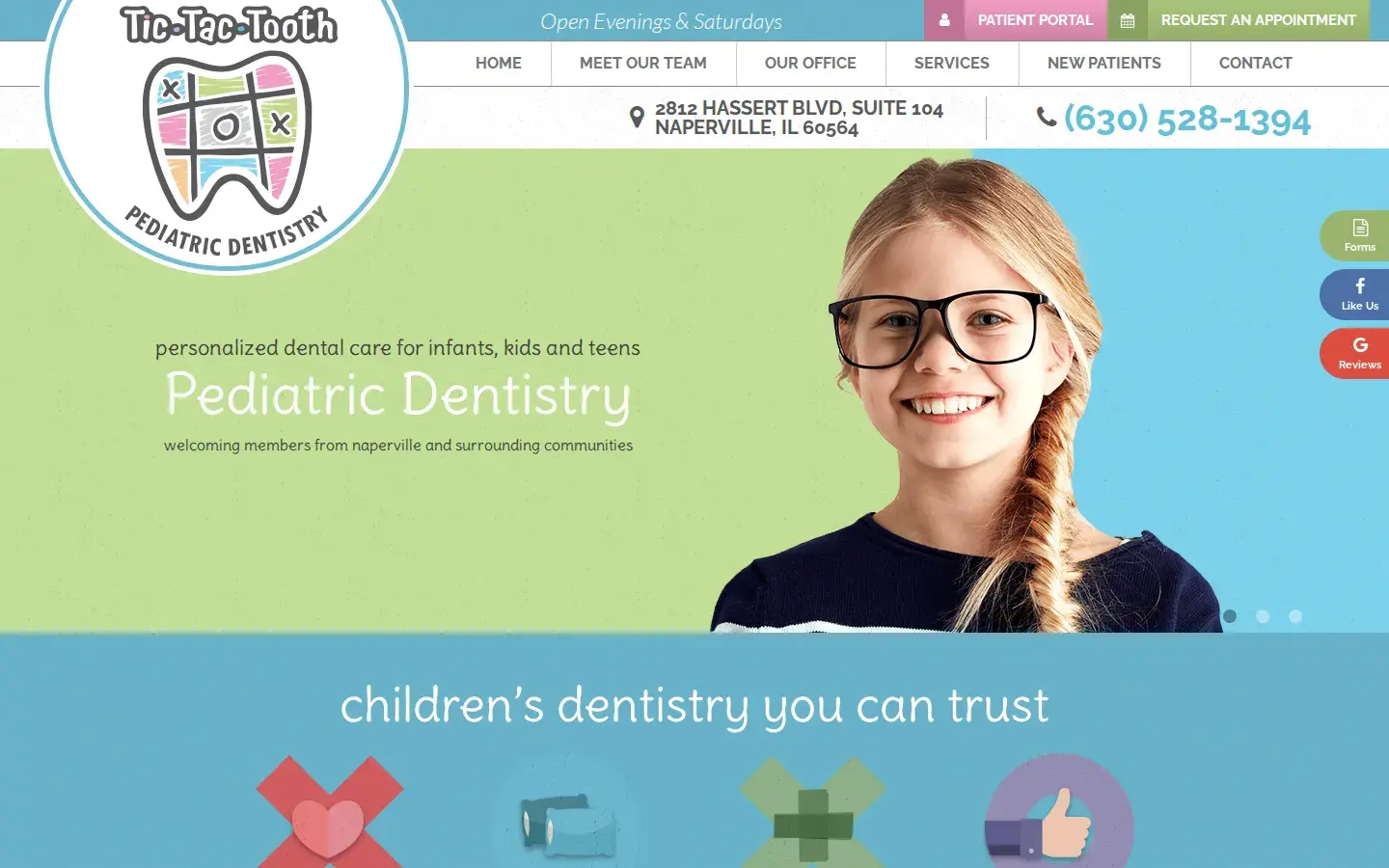 Homepage preview of Tic Tac Tooth Pediatric Dentistry