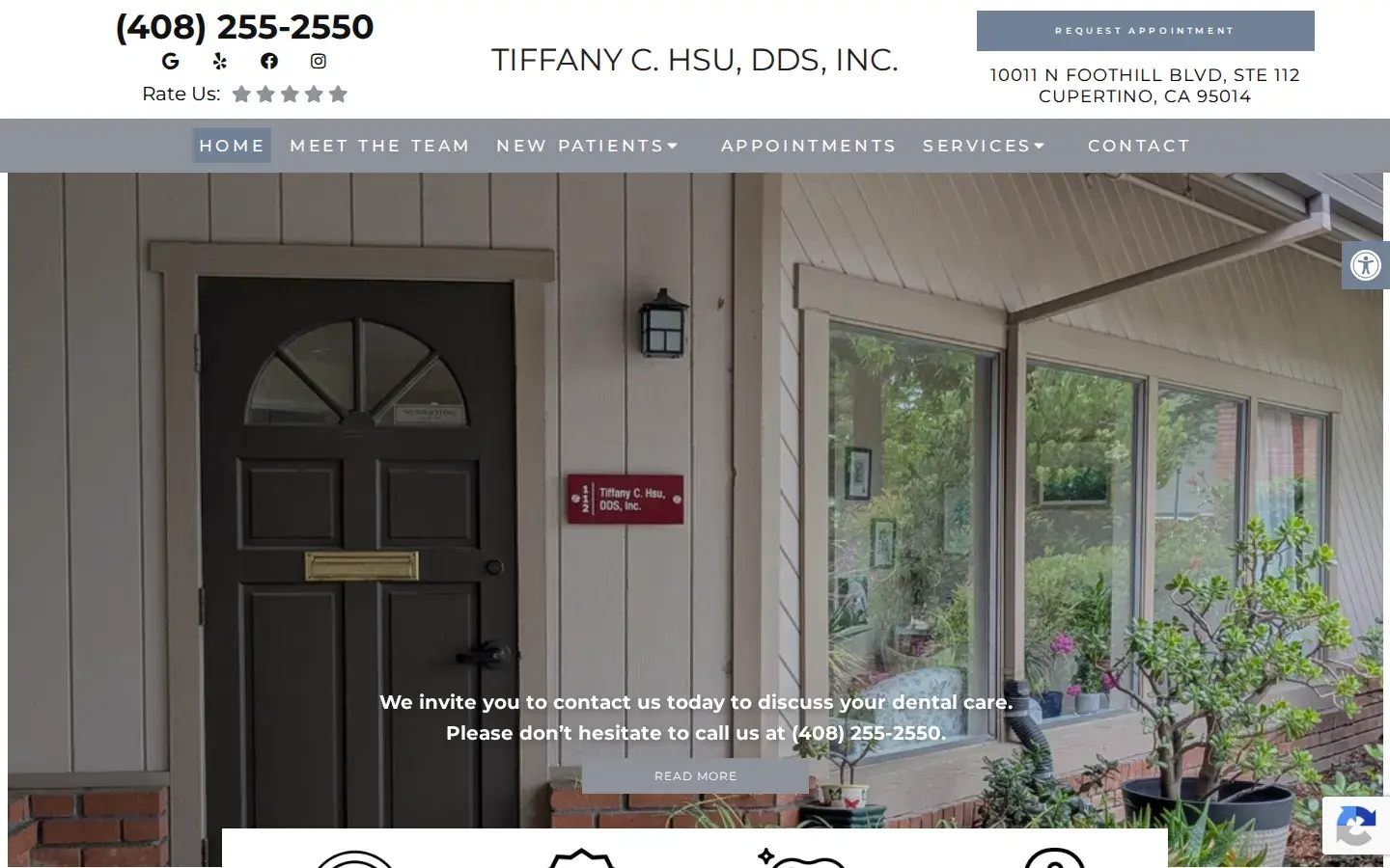 Homepage preview of Tiffany C. Hsu, DDS, Inc.