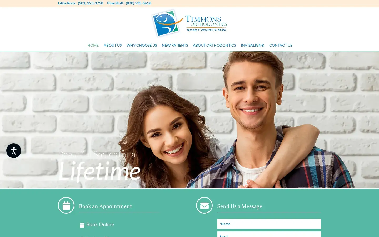 Homepage preview of Timmons Orthodontics