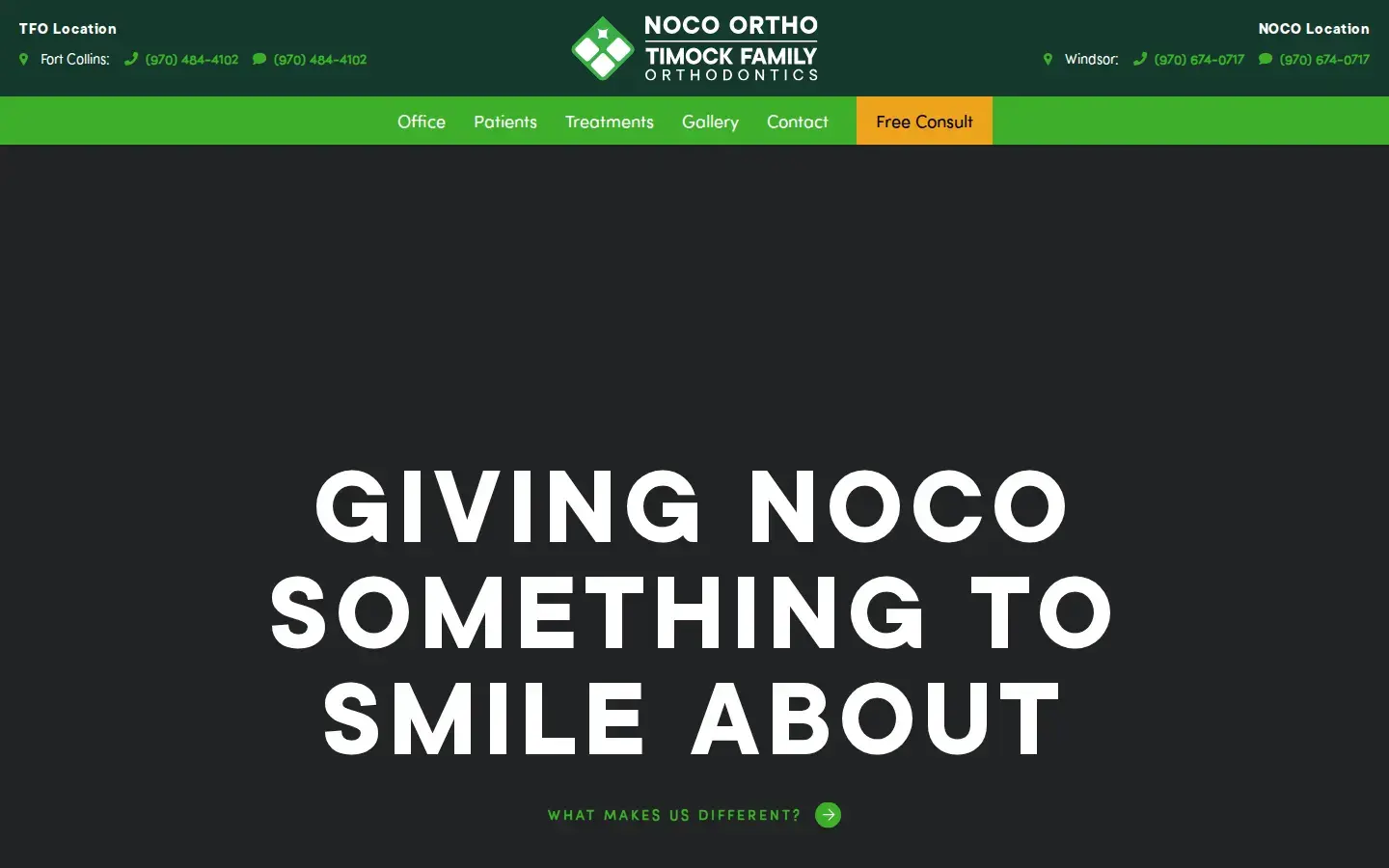 Homepage preview of Timock Family Orthodontics