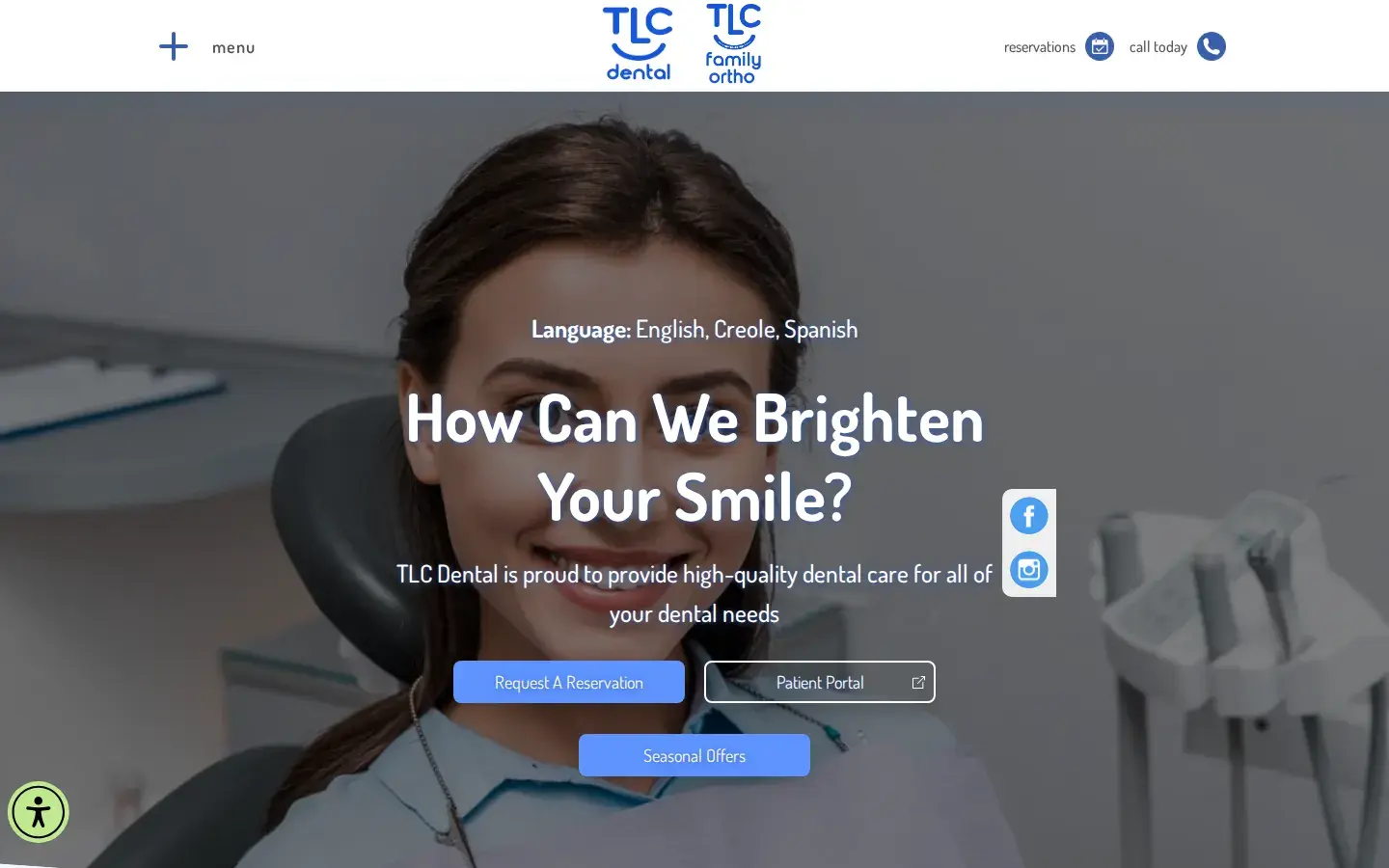 Homepage preview of TLC Dental 4 Kids – Dr. Christian Thomas – Pediatric Dentist