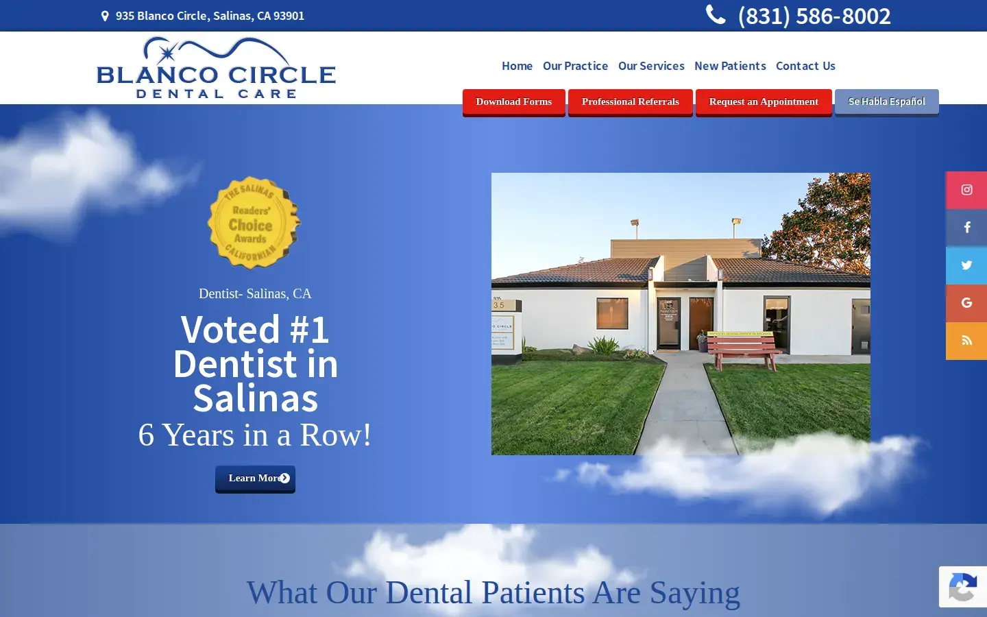 Homepage preview of TLC Dentistry