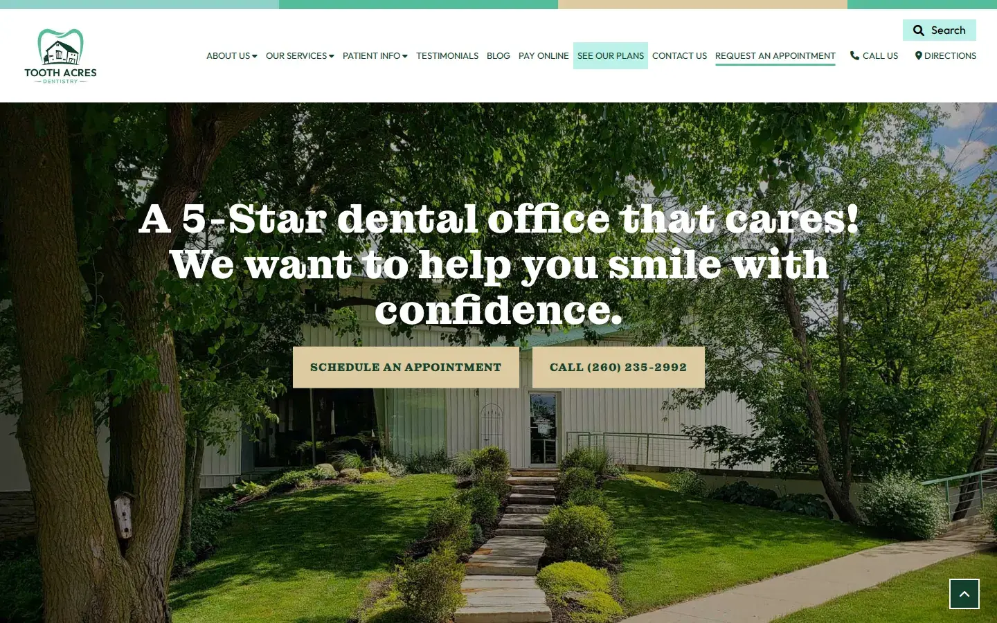 Homepage preview of Tooth Acres Dentistry