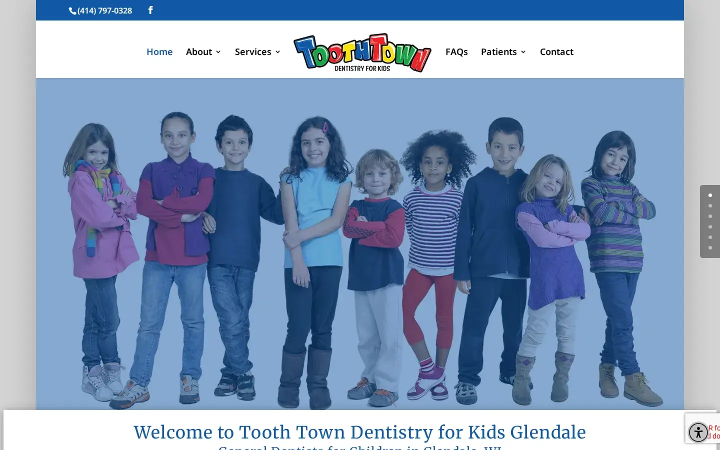 Homepage preview of Tooth Town Dentistry for Kids