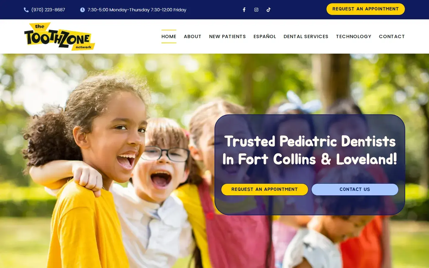 Homepage preview of Toothzone