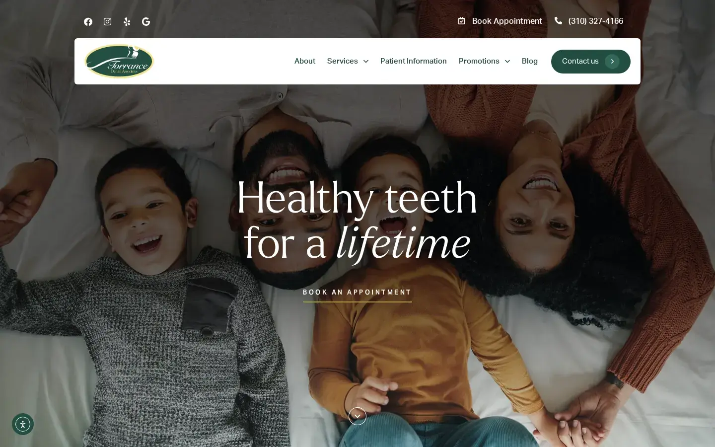 Homepage preview of Torrance Dental Associates