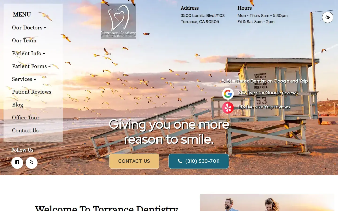 Homepage preview of Torrance Dentistry: Steve Yabuno, DDS