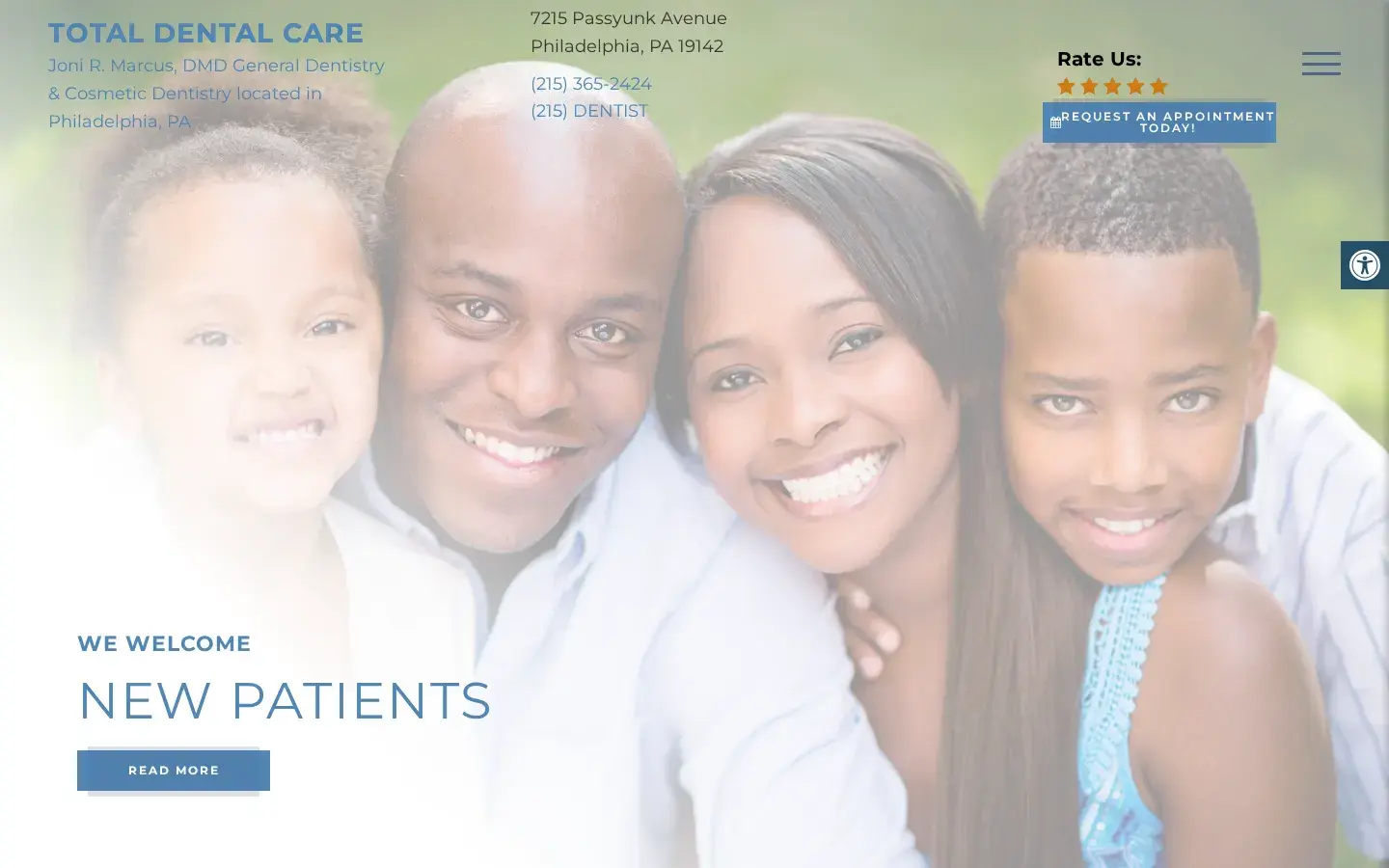 Homepage preview of Total Dental Care: Joni Marcus...