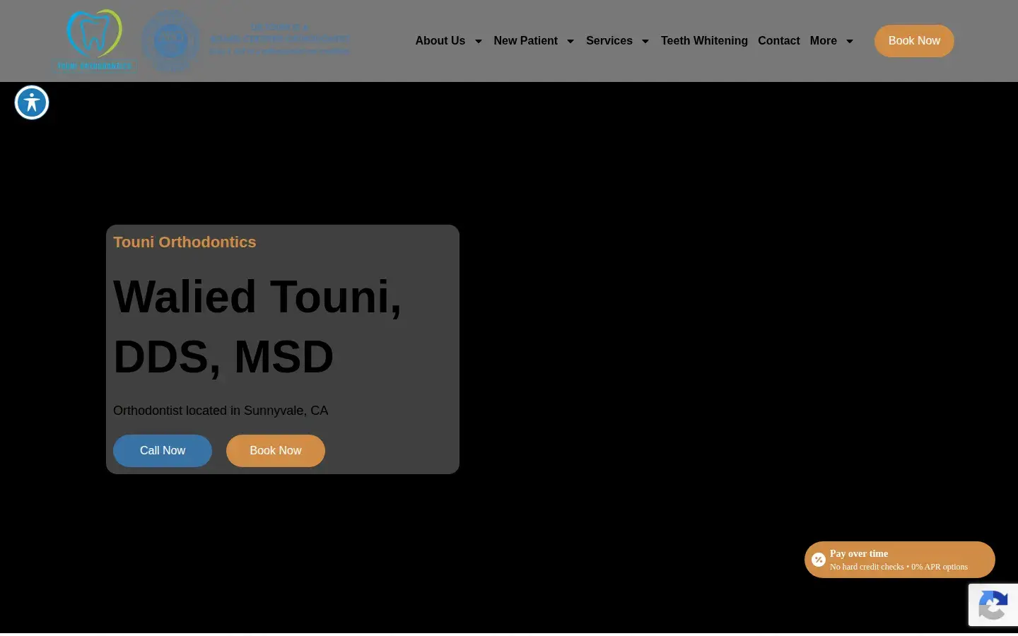 Homepage preview of Touni Orthodontics