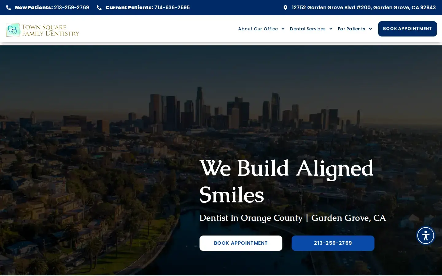 Homepage preview of Town Square Family Dentistry