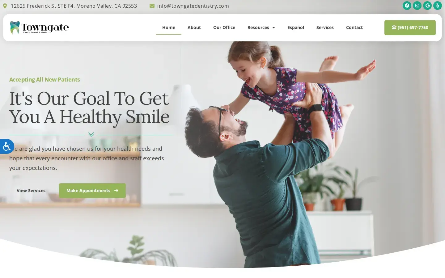 Homepage preview of Towngate Family Dental & Orthodontics