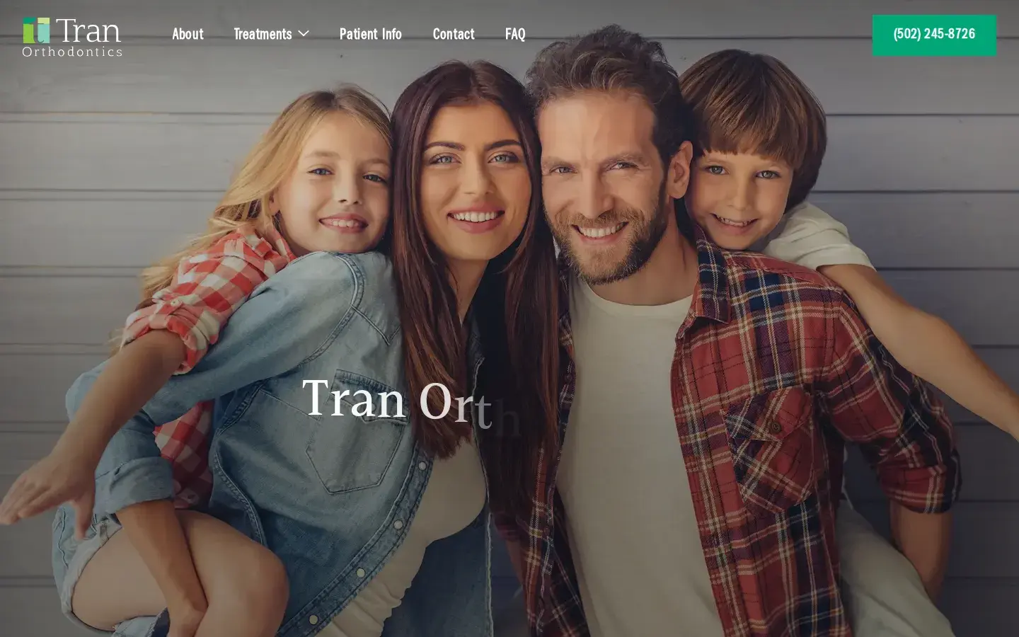 Homepage preview of Tran Orthodontics