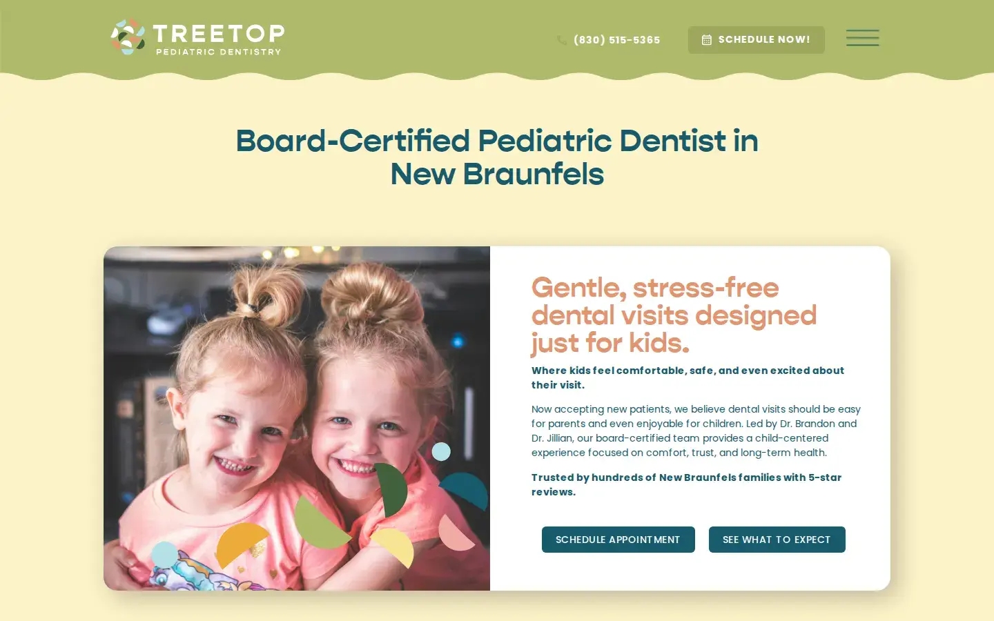 Homepage preview of Treetop Pediatric Dentistry