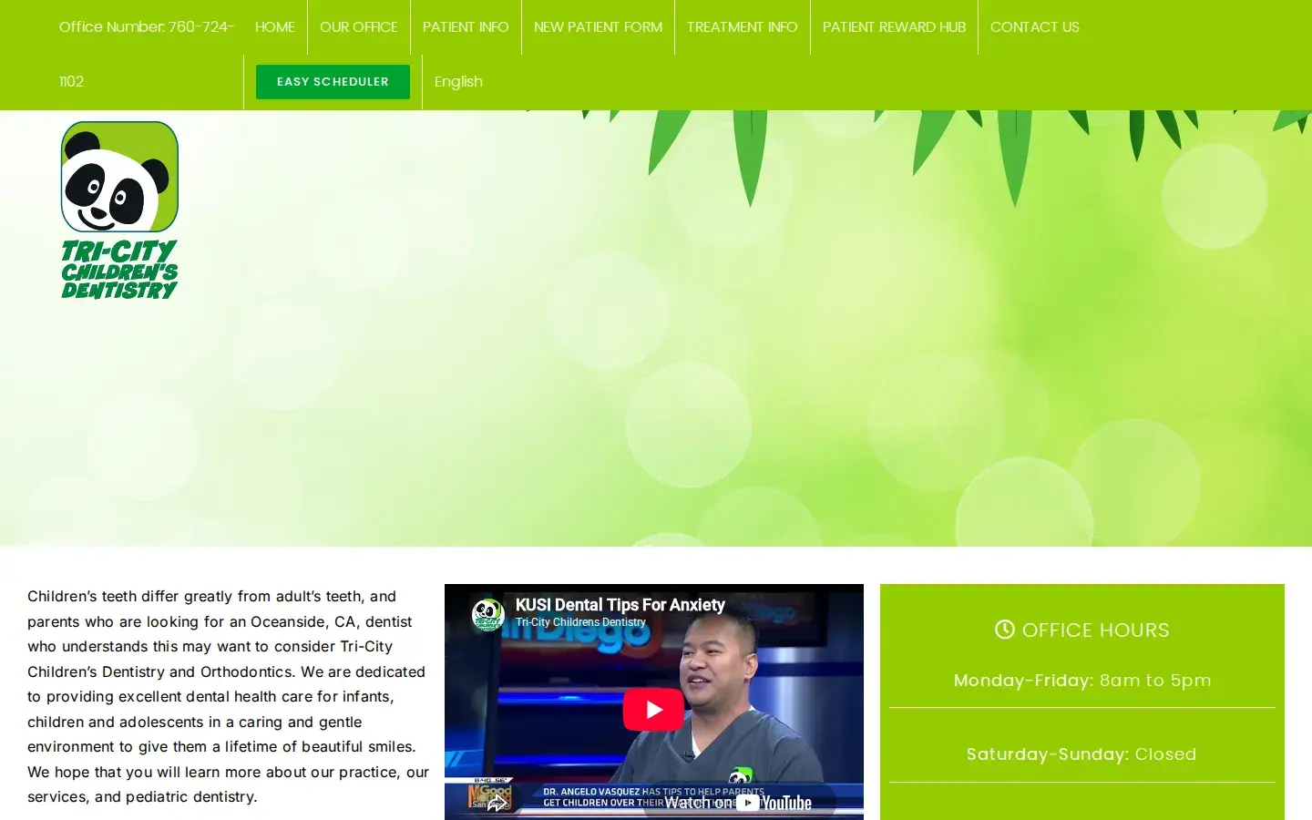 Homepage preview of Tri-City Children’s Dentistry