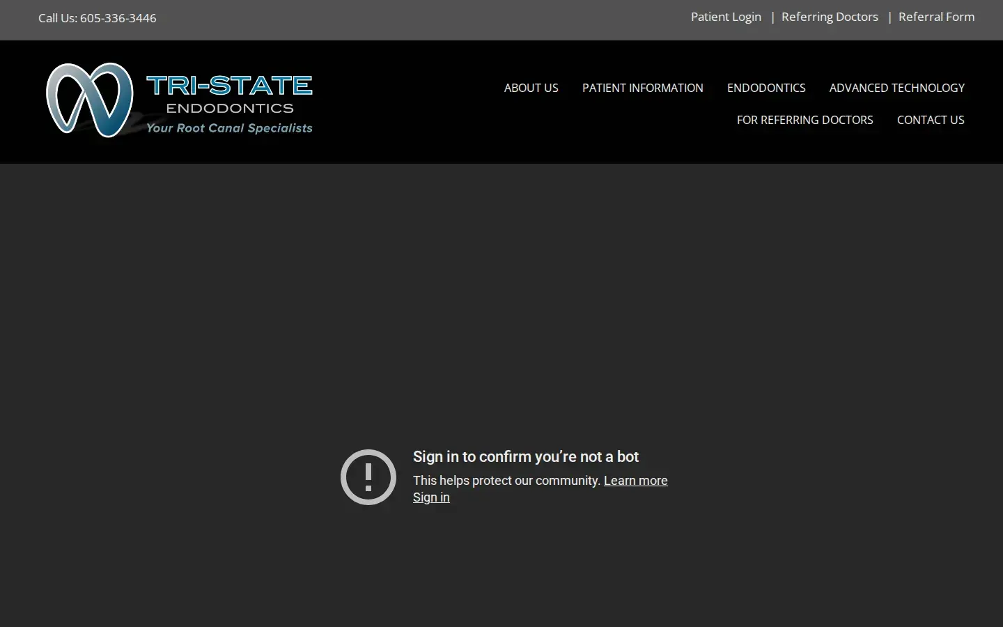 Homepage preview of Tri-State Endodontics