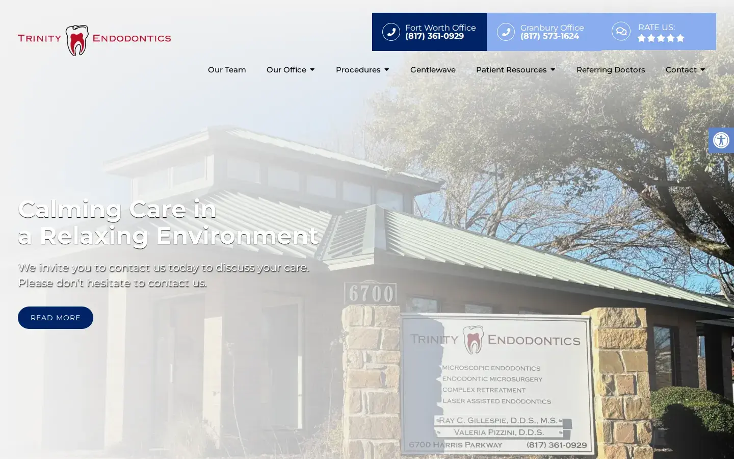 Homepage preview of Trinity Endodontics