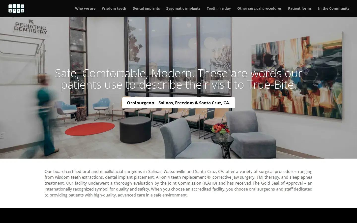 Homepage preview of True Bite Oral Surgery and Implant Center