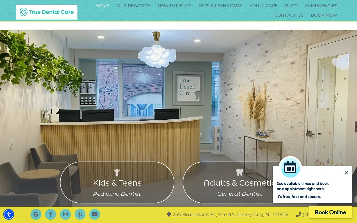 Homepage preview of True Dental Care