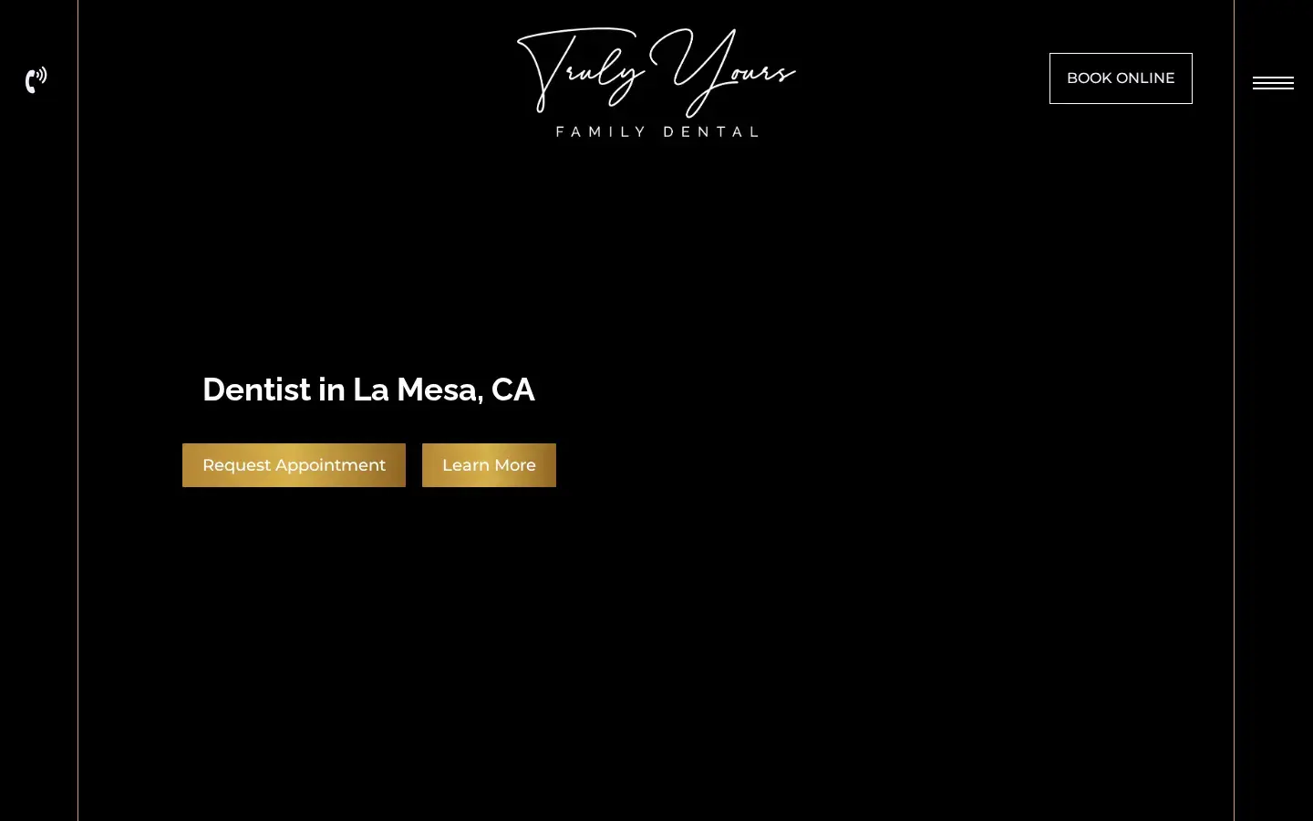 Homepage preview of Truly Yours Family Dental