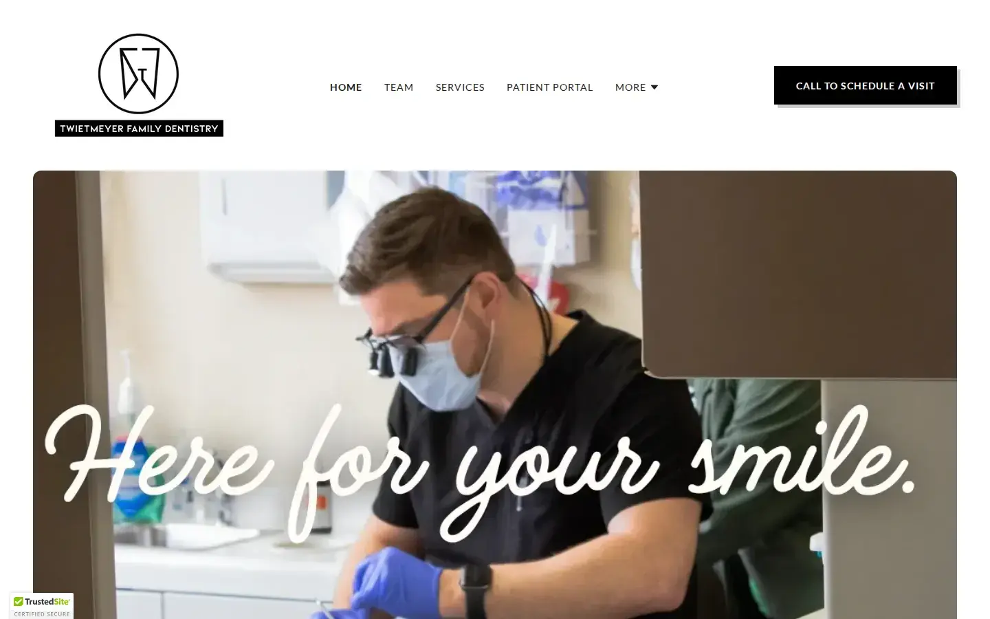Homepage preview of Twietmeyer Family Dentistry