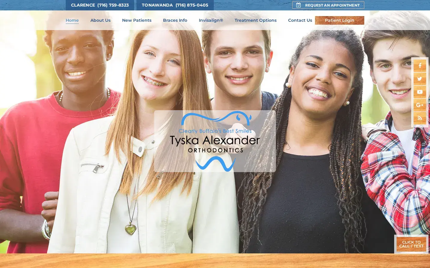 Homepage preview of Tyska Alexander Orthodontics