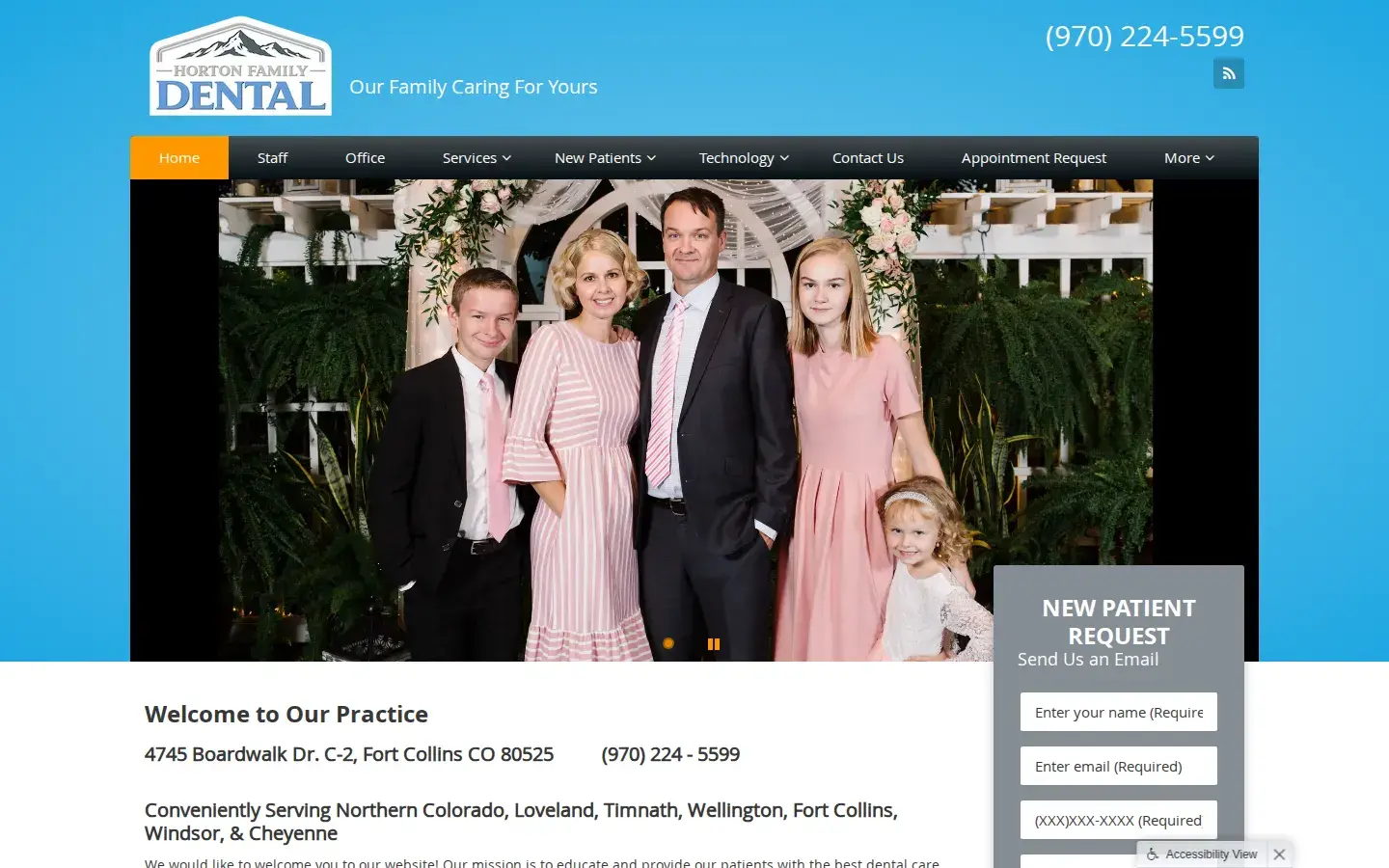 Homepage preview of Ulibarri Family Dentistry