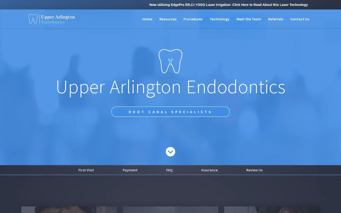 Homepage preview of Upper Arlington Endodontics
