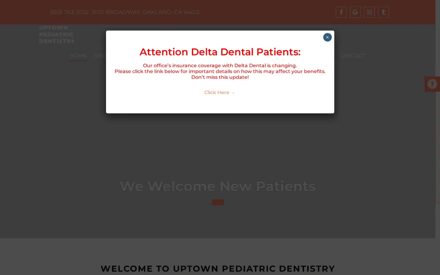 Homepage preview of Uptown Pediatric Dentistry, Denise Bass Allen