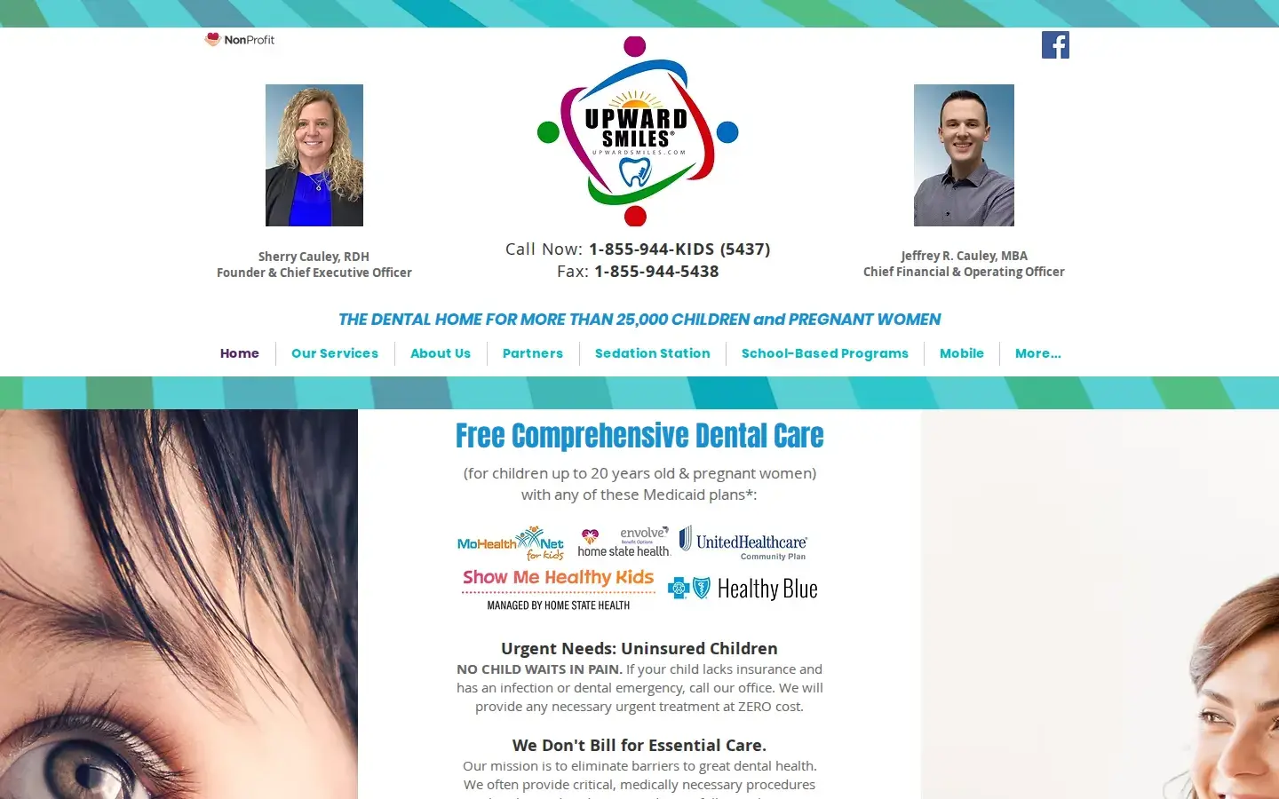 Homepage preview of Upward Smiles-Festus