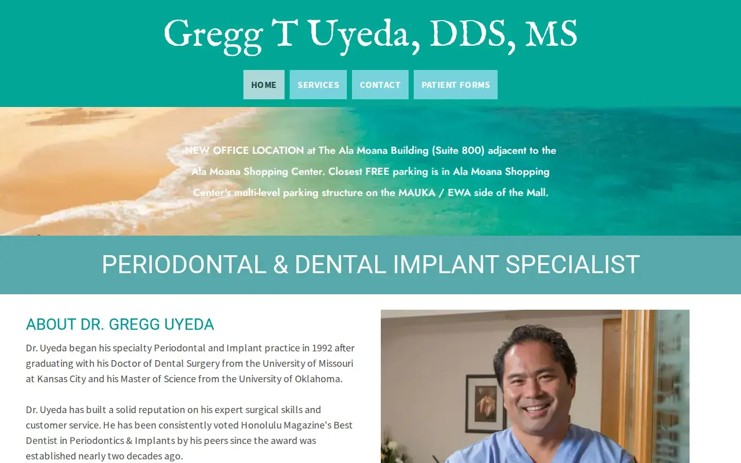 Homepage preview of Uyeda Gregg T DDS